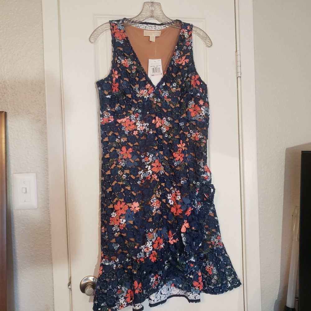 🌸 Michael Kors Floral Lace Dress